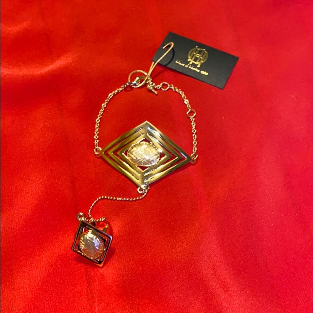 New House of Harlow 1960 14K Gold Plated Bracelet